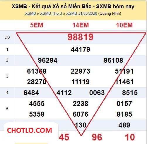 Cùng đi tìm cặp số chuẩn bài hôm nay nhờ cầu tam giác chotlo.com